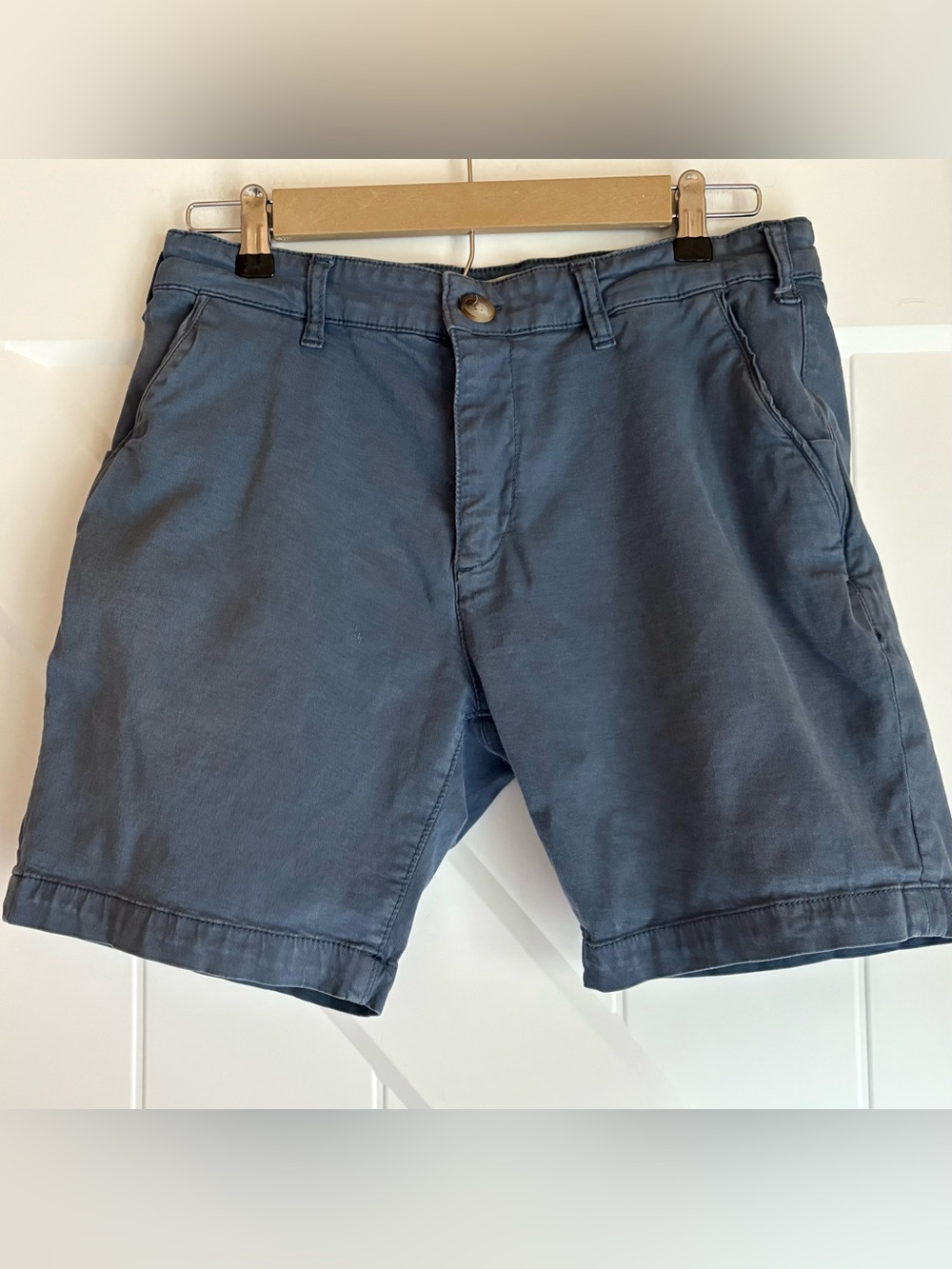 Marine Layer Blue Chino Shorts 32 Casual Stretch